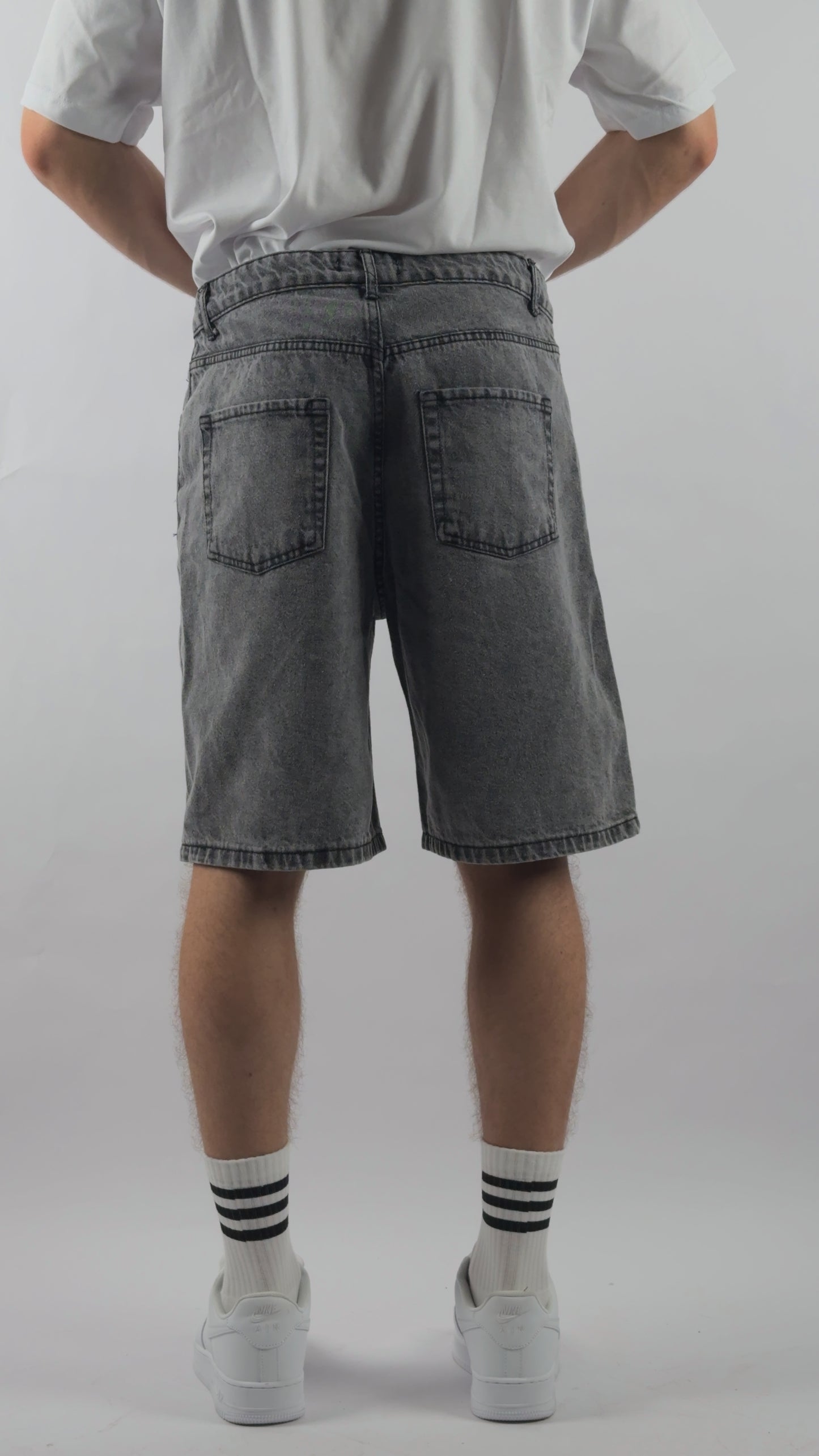 Bermuda Wereal Jeans Grigio