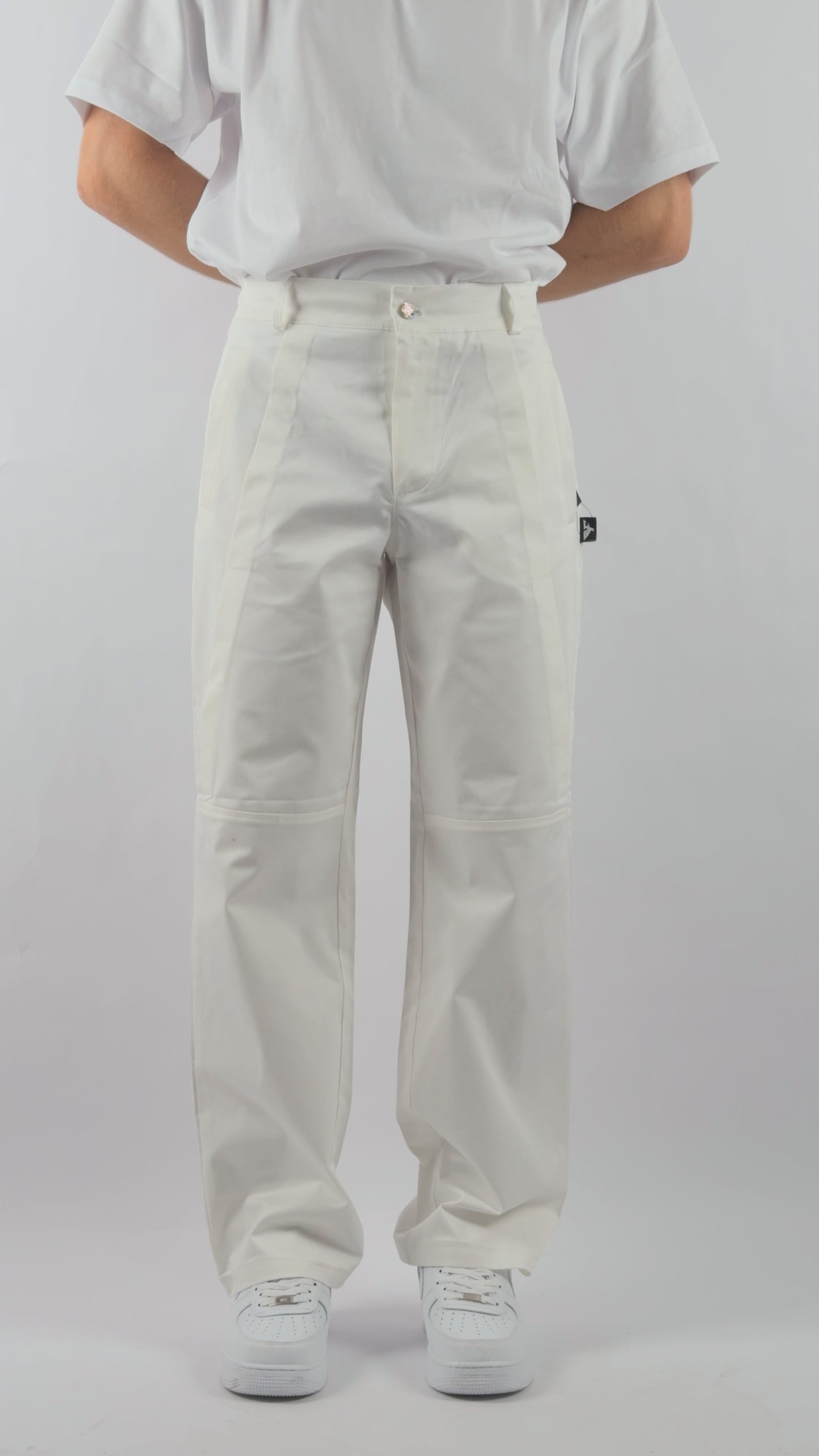 Pantalone Bianco Estivo in Cotone Ultra Sottile - Fear of Love - FOL81