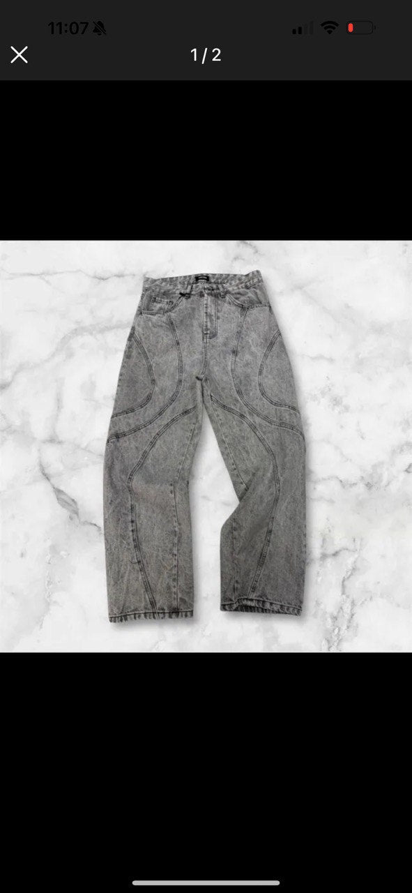 Jeans Black Wawes - BD228 - 2 colori