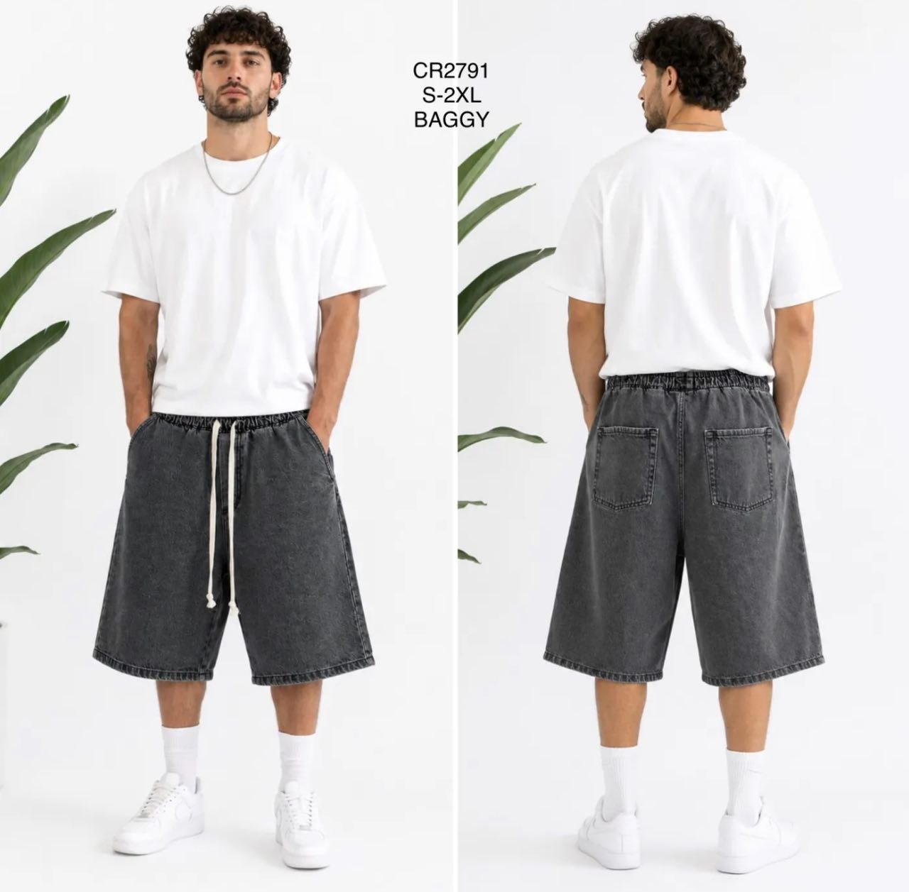 Bermuda con laccio grigio CR2791