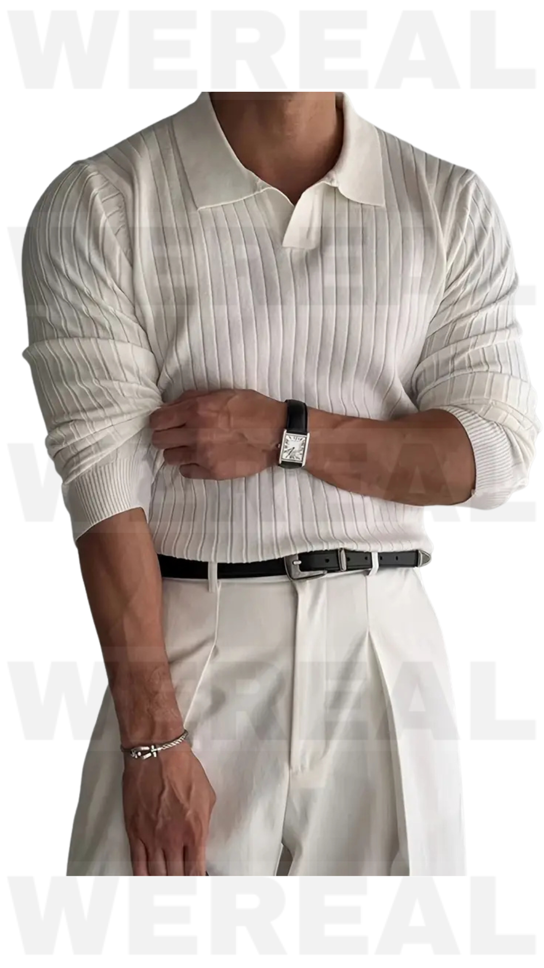 Polo manica lunga a V by Wereal