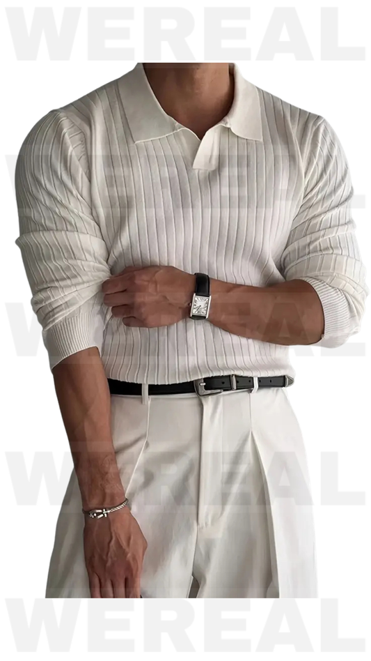 Polo manica lunga a V by Wereal