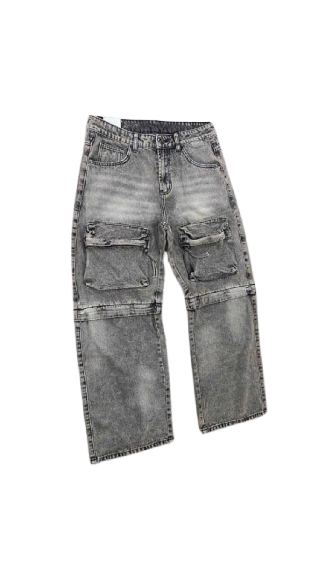 Jeans Baggy Cargo Grey Rimovibile - AD8218