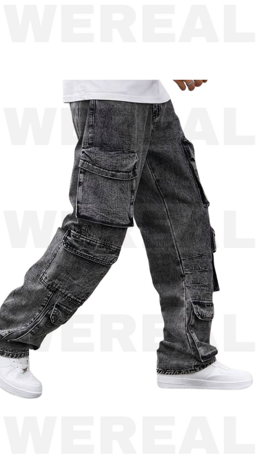 Jeans Cargo Grigio Scuro by wereal |