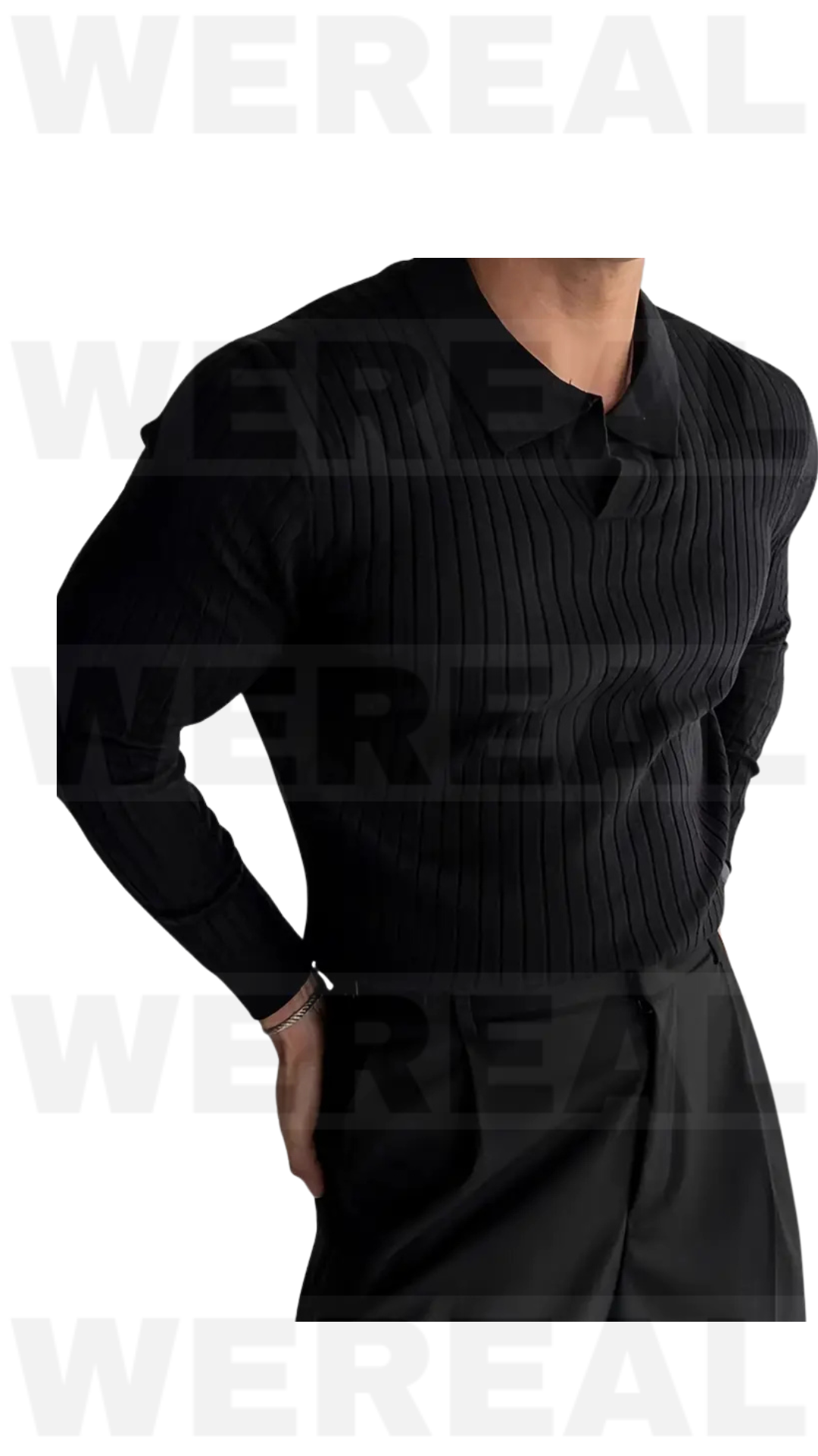 Polo manica lunga a V by Wereal