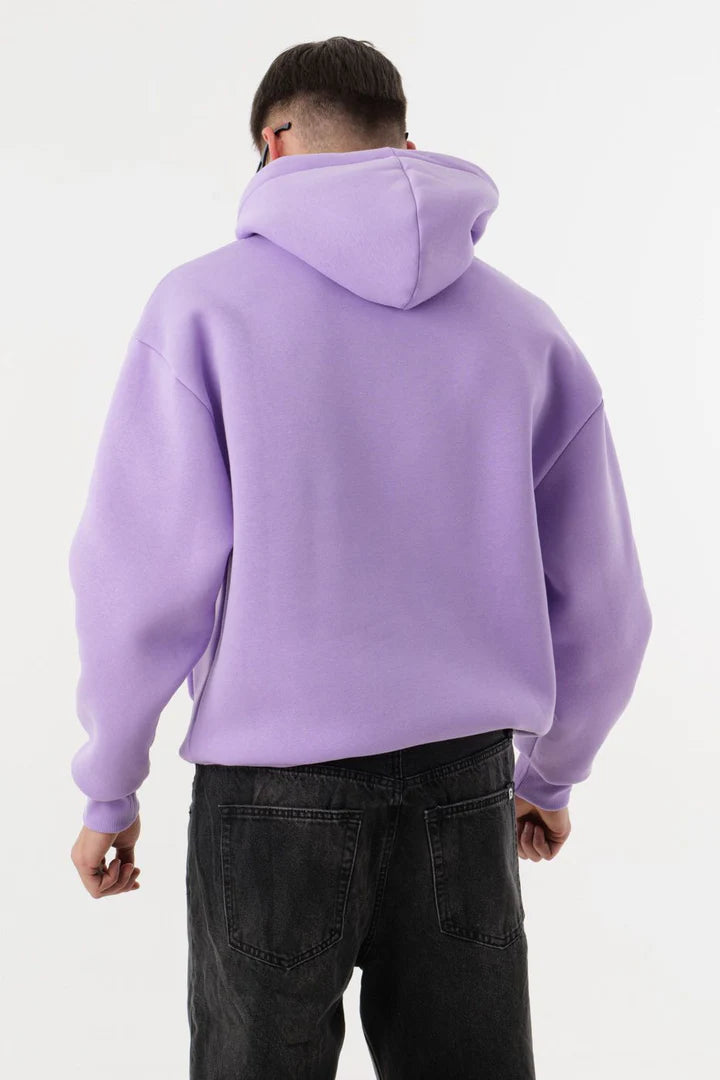 FELPA CON CAPPUCCIO BOXY FIT CROPPED