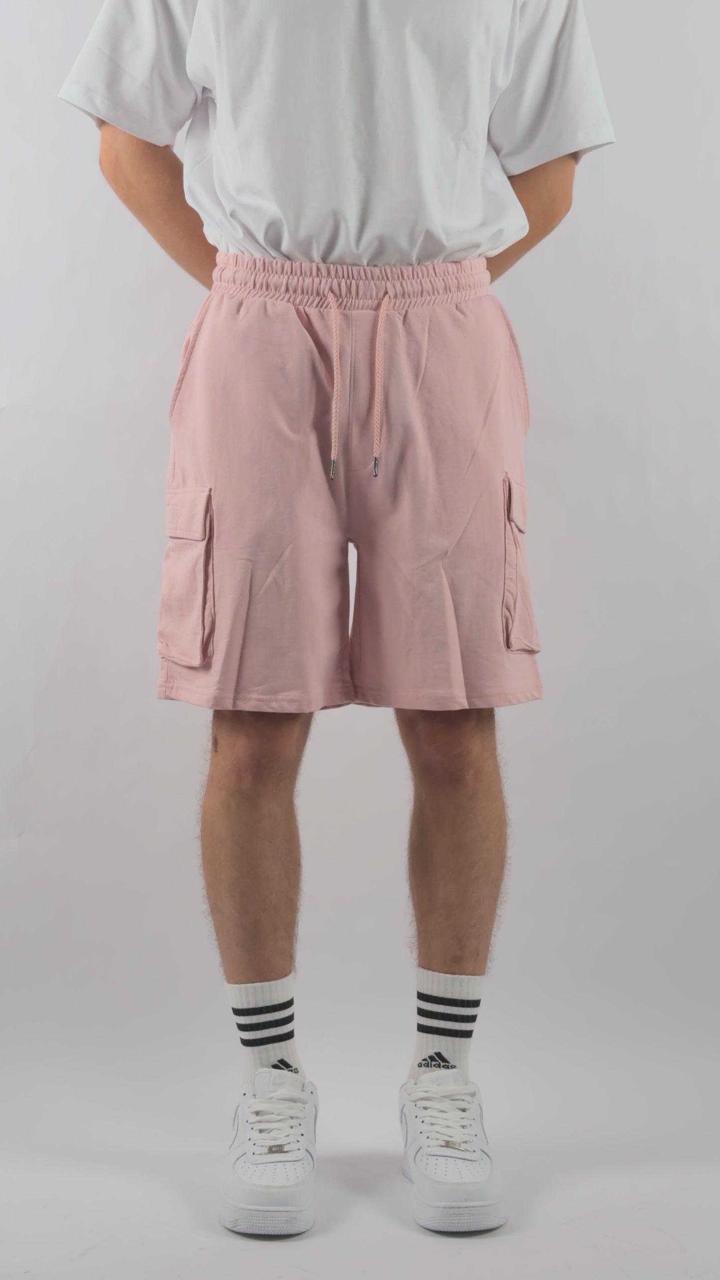 Bermuda Cargo Rosa in Cotone Morbido 100% con Lacci Rosa Wereal