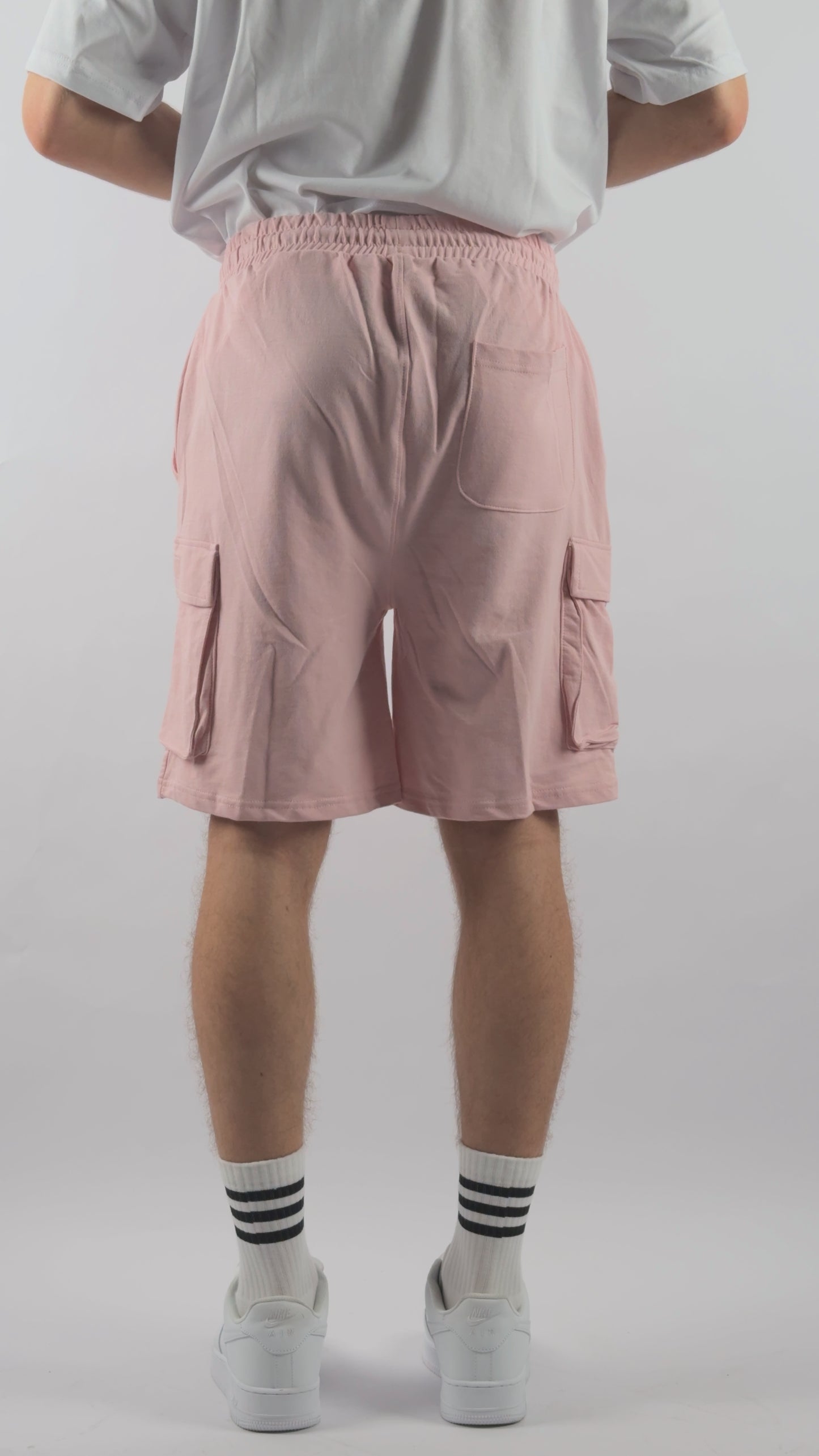 Bermuda Cargo Rosa in Cotone Morbido 100% con Lacci Rosa Wereal