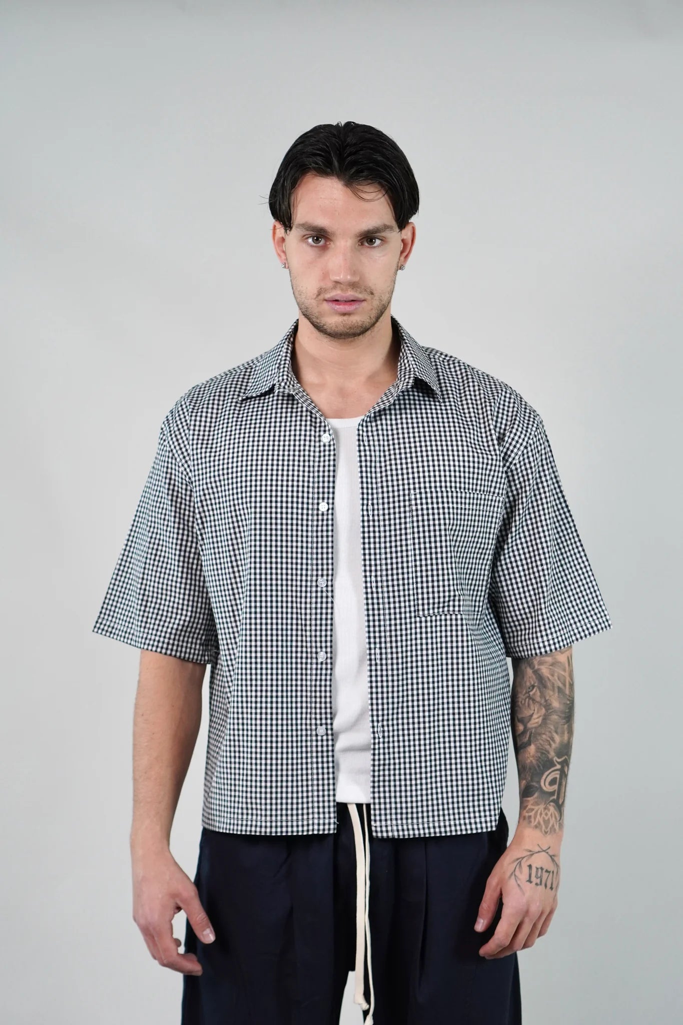 Camicia Crop Check - CAM7805