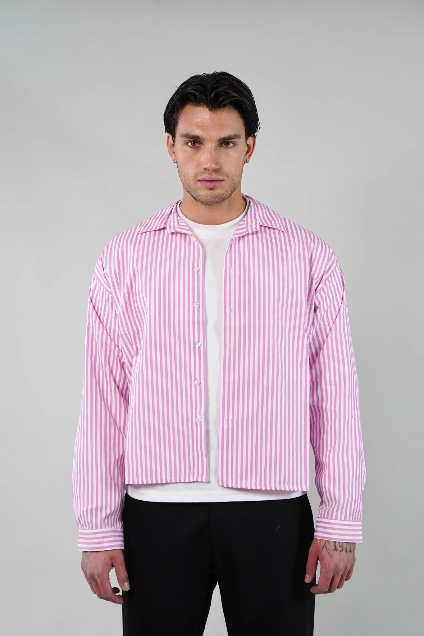 Camicia Crop Millerighe