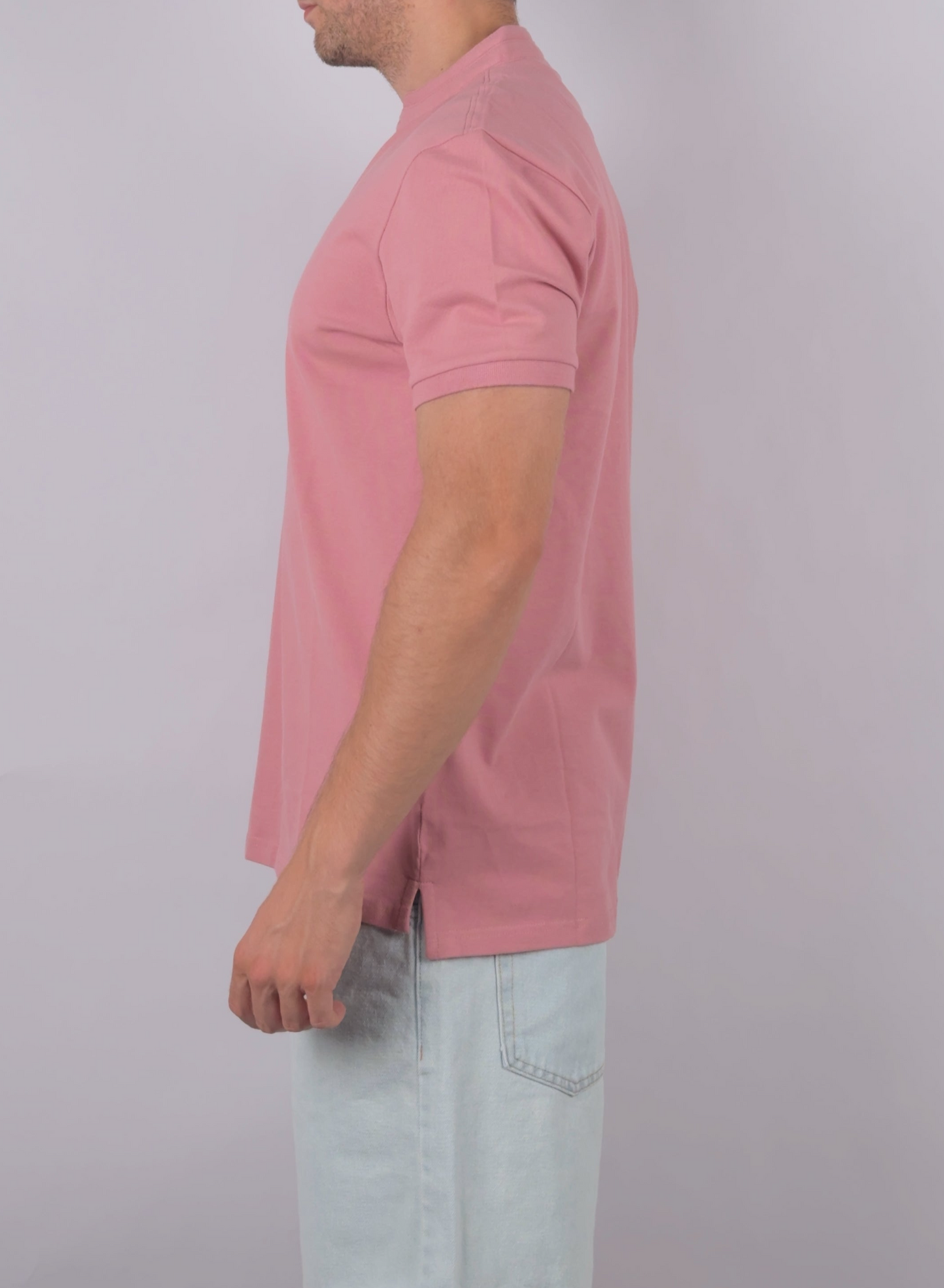 Polo con Colletto Coreano in Cotone by Wereal Nero, Rosa, Bianco