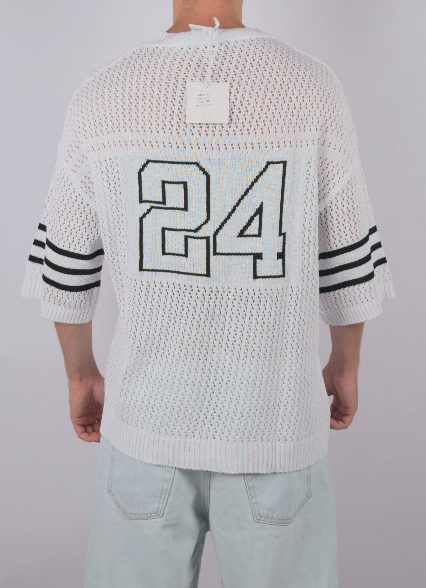 T-Shirt Traforata con Numero 24 by Nope - 100% Italiana