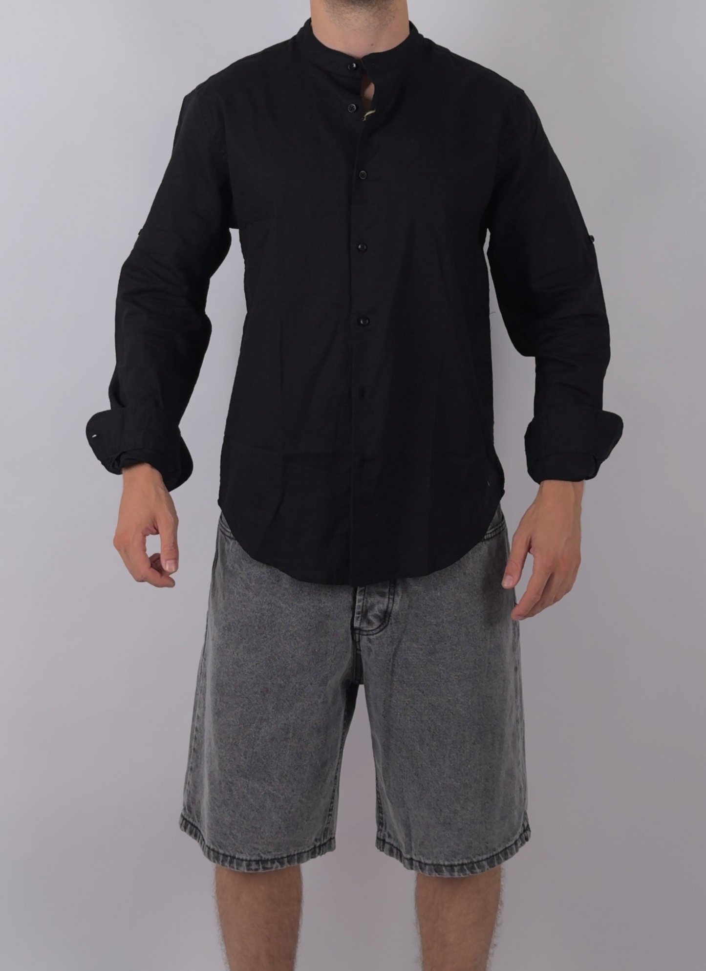 Camicia in Misto Lino Slim fit by Wereal Bianca Azzura Nera