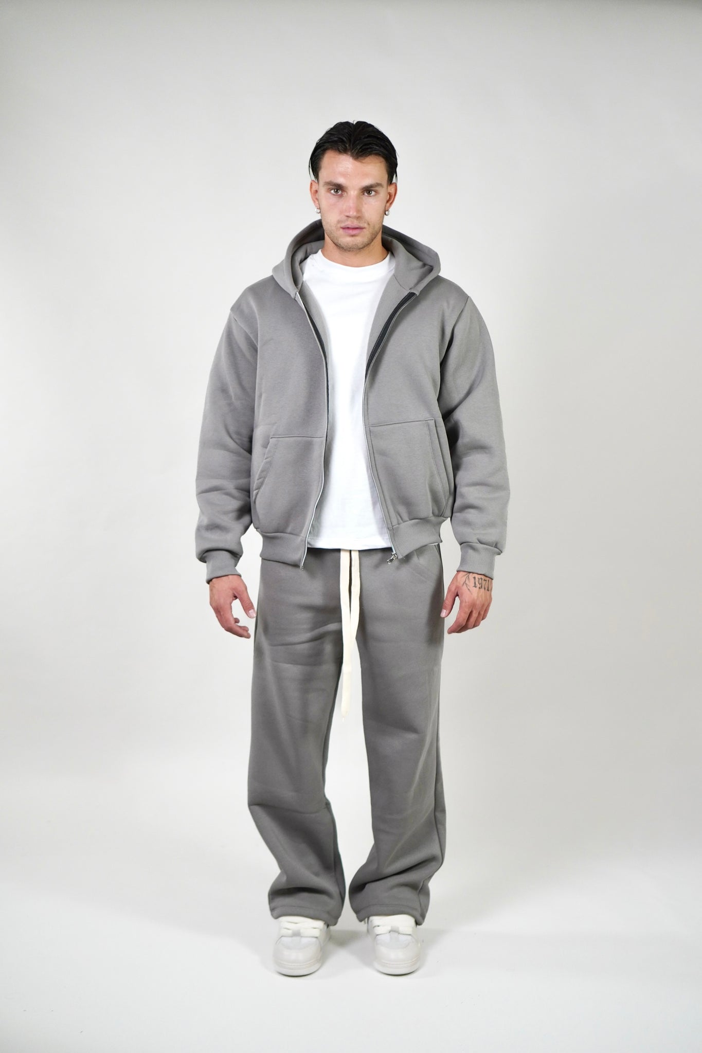 Coordinato Felpa Zip Hoodie Boxy fit 2.0