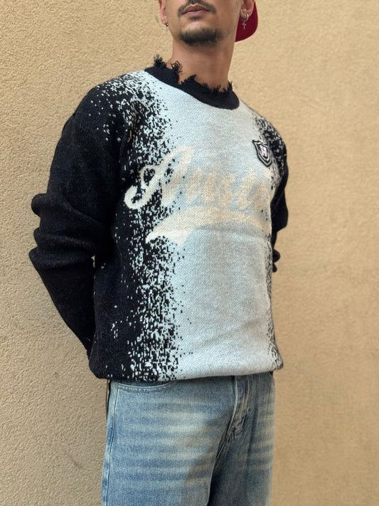 Maglione black sfum celeste | austxwereal