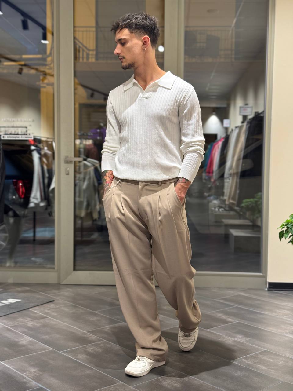 Polo manica lunga a V by Wereal