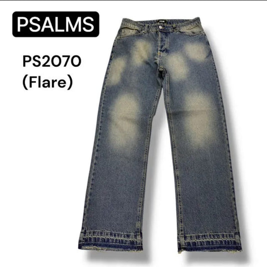 Jeans Flared Denim Wshed | PS2070