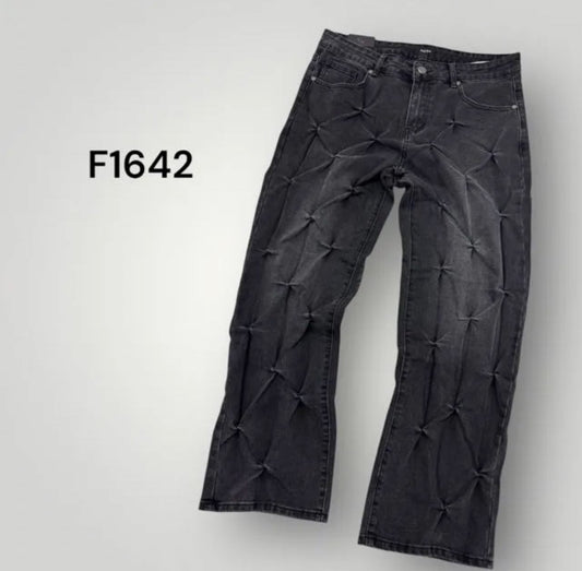 Jeans Baggy Black Pinzettato F1642