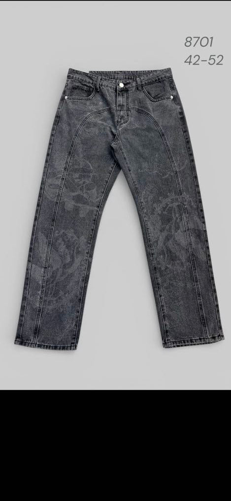 Jeans Black flower| AD8701X