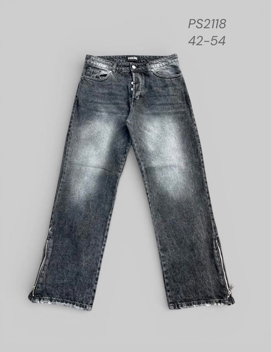 Flared Zip Black - PS2118