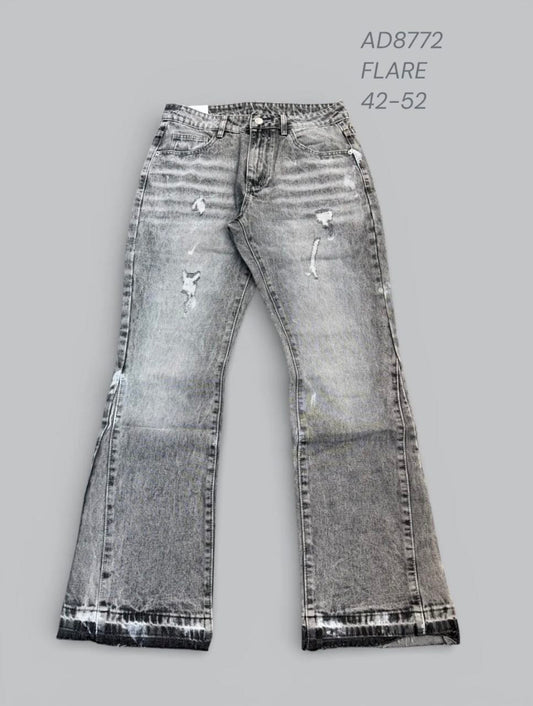 Jeans Flared Grey | AD8772