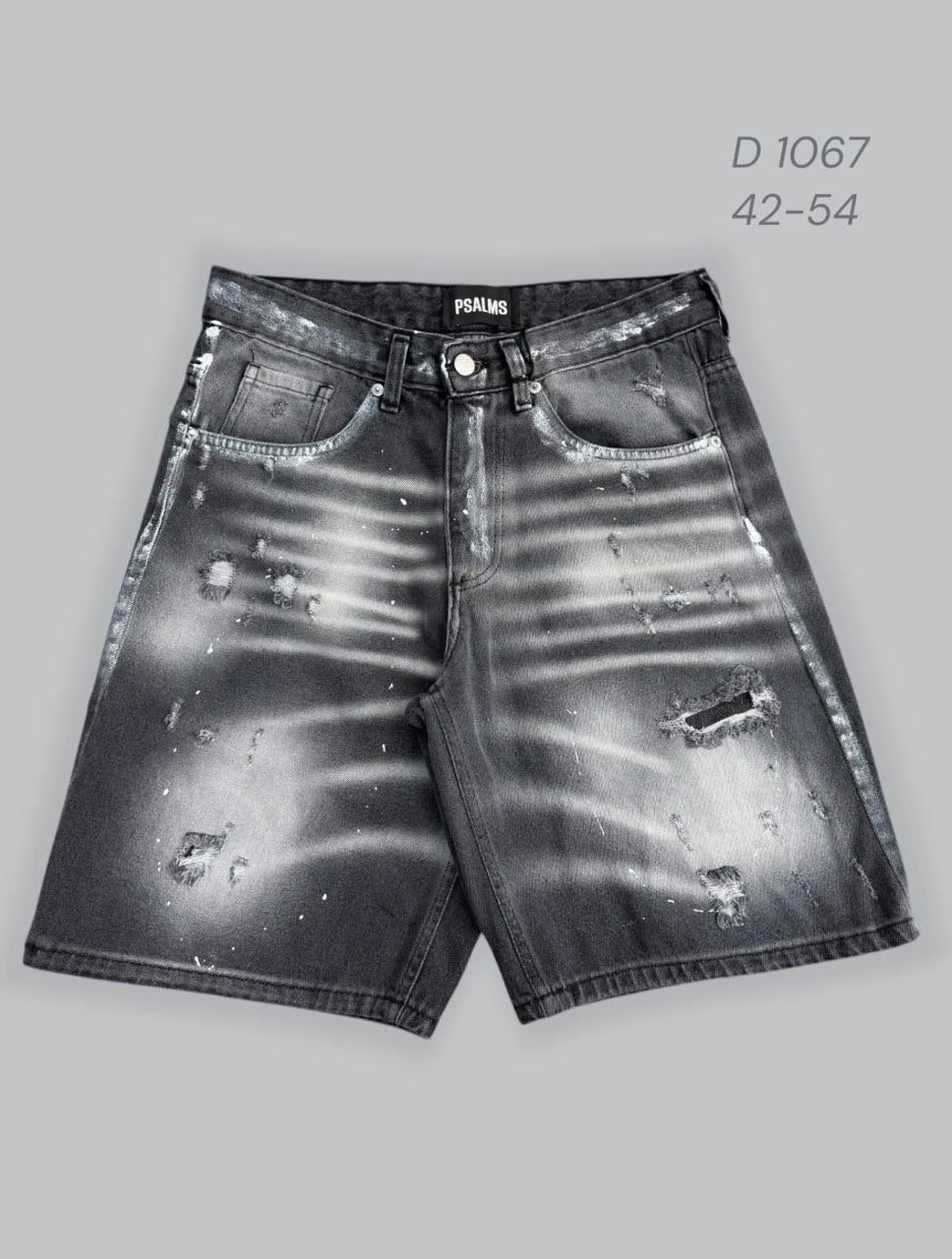 Bermuda jeans Black | D1067