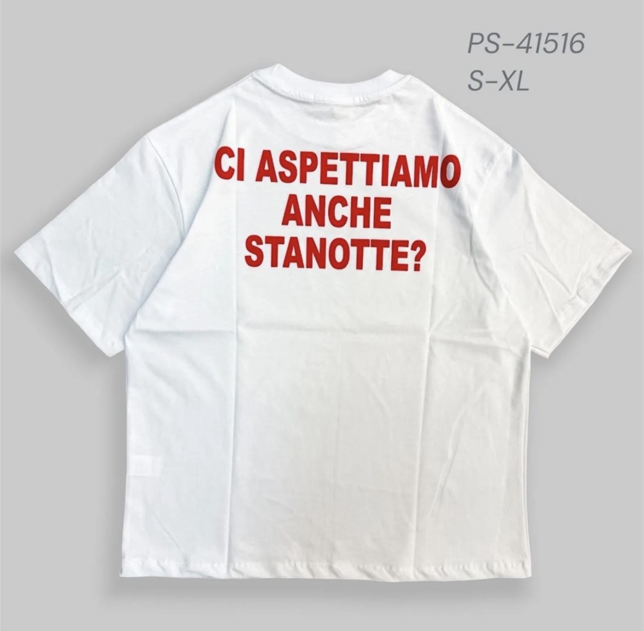 T shirt PS41516 "ci aspettiamo"