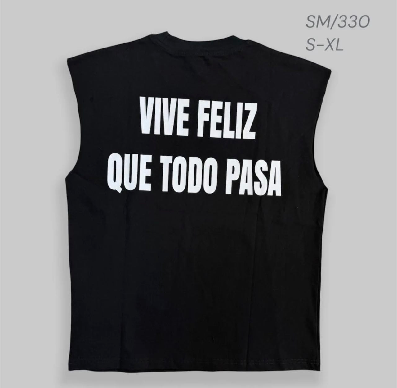T shirt Smanicata Vive Feliz