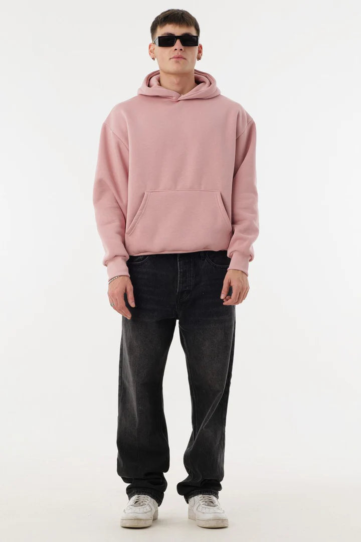 FELPA CON CAPPUCCIO BOXY FIT CROPPED